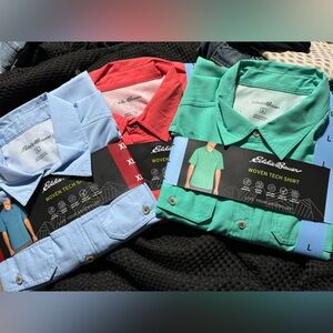 Eddie Bauer Woven Tech Shirts